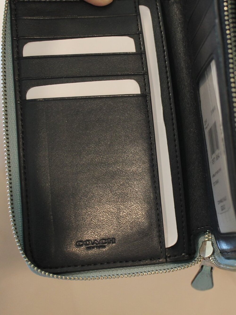 Coach Umbrella Motif Zip Around Medium Wallet New with tags - Picture 13 of 15